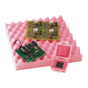 Pink dissipative polyurethane foam