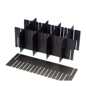 Polypropylene conductive dividers