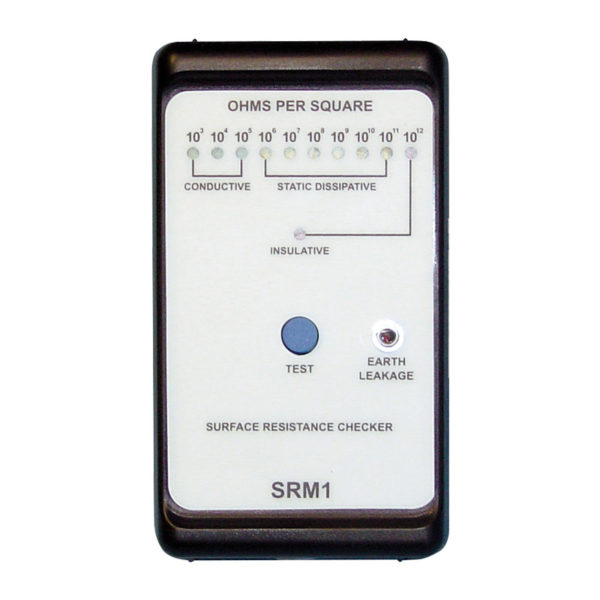 Portable surface resistivity and resistance to ground meter